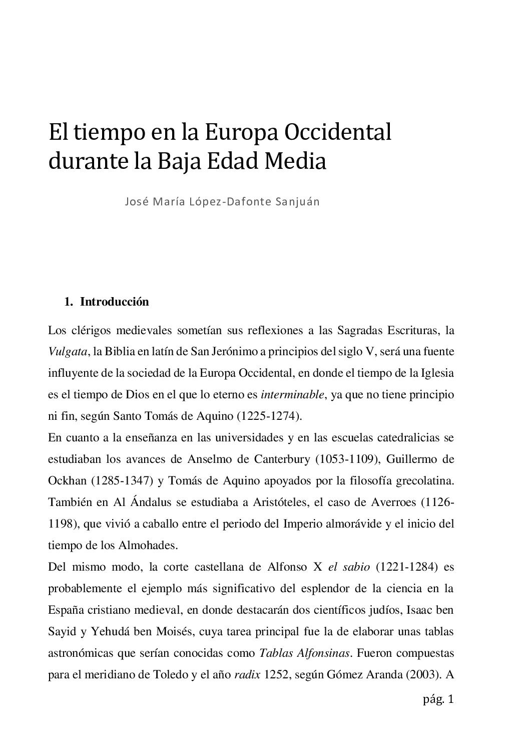 El tiempo en la Europa Occidental durante la Baja Edad Media
