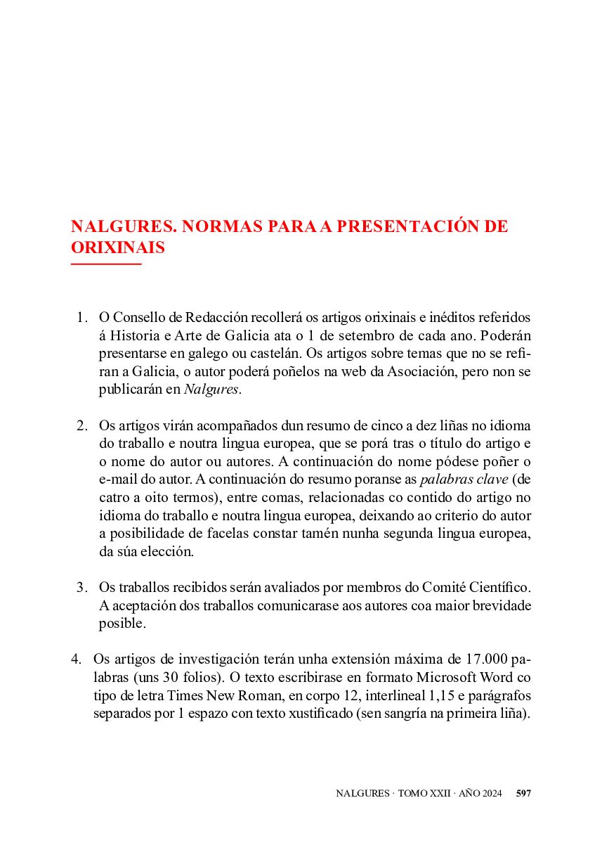 Normas para a presentación de orixinais.