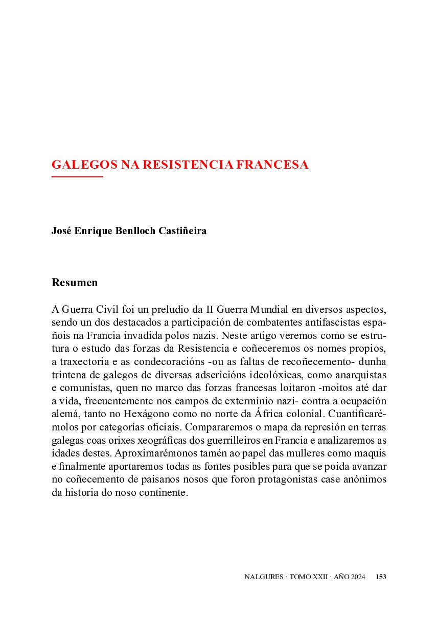 Galegos na Resistencia Francesa